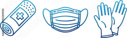 Bandage Surgical Mask Gloves