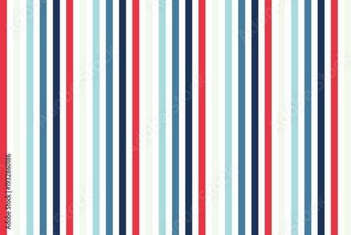 A vibrant striped pattern with red, blue, and white colors
