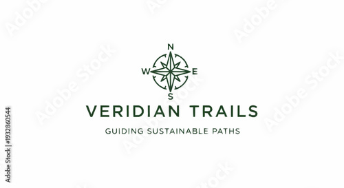 Veridian Trails Logo with Compass Design.