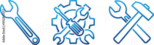 Repair Tools Maintenance and Service Line Icon