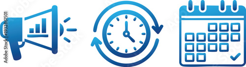 Marketing Tools Promotion and Strategy Line Icon