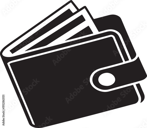 Wallet Icon Vector – Finance, Money, and Payment Illustration for Business and Banking Design .

