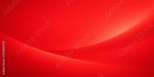 Abstract red silk and satin fabric background with smooth flowing waves and soft light texture design