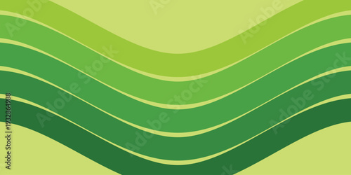 A vibrant green abstract background with wavy lines and shades of green