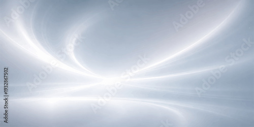 Abstract blue background with stars and flowing light rays