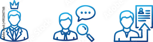 Community Group and Social Network Line Icon