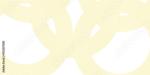 Doodle banner with yellow ramen pattern on white background. Wave abstract pattern.