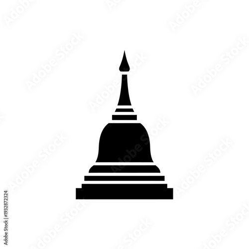 Ancient Bagan Temple Myanmar Landmark Vector Icon