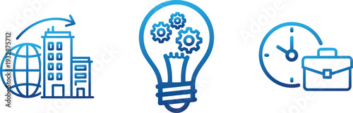 Creative Idea Innovation and Lightbulb Icons