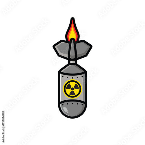 nuclear atomic bombs are flying fast