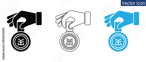 Hands cradling coins with a growing plant symbol, representing eco-friendly finance and sustainable growth