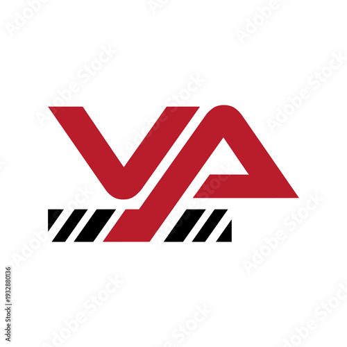 Letter VA logo icon isolated on white background