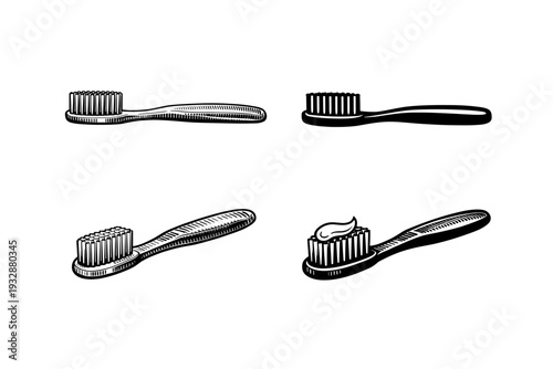 Vintage toothbrush collection: classic designs and styles