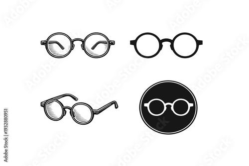 Retro round eyeglasses collection in vintage and modern styles