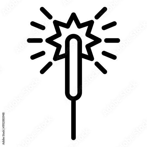 sparkler icon vector
