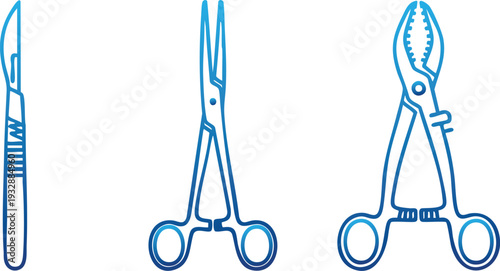 Surgical Tools Scalpel Forceps