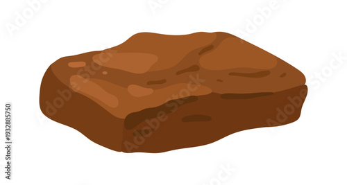 Peace of Clay for handcrafting. Vector.