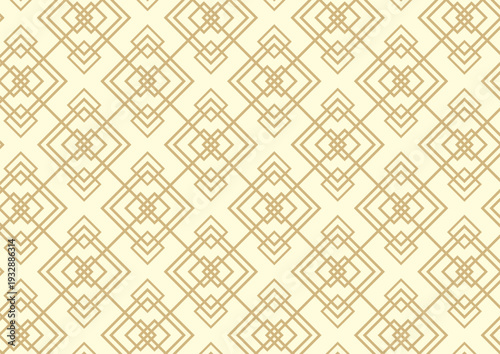 中華模様クリーム色