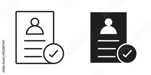 Confidential icons. Vector illustration. Editable stroke. Isolated icon suitable for web,