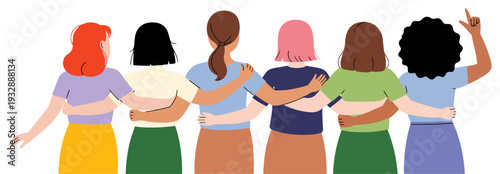 womens day women unity illustration