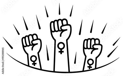 womens day empowerment icon vector