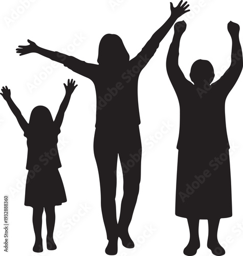 Silhouette of a worker isolated on transparent background with protective gear