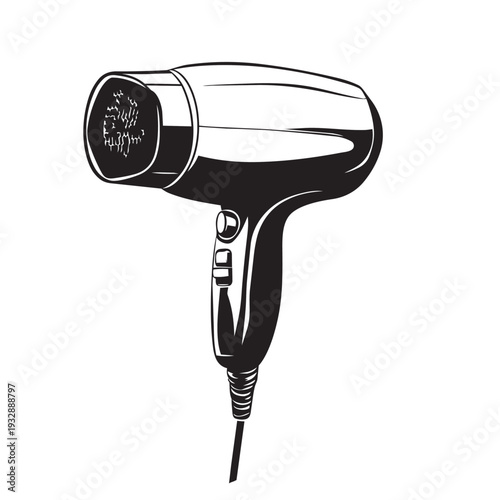 hair dryer isolated on white