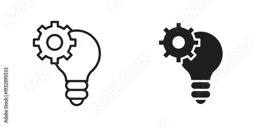 Innovation icons. Vector illustration. Editable stroke. Isolated icon suitable for web,