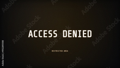 Access Denied Restricted Area Security Background - NeonMatrixSeries - 4K Image