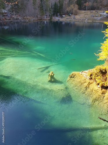 Der Blausee ist trotz seiner geringen Grösse einer der bekanntesten Bergseen der Schweiz. Er ist ein beliebtes Ausflugsziel im Berner Oberland.