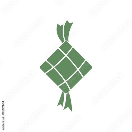 ketupat icon logo vector graphic design illustration