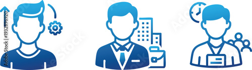 Customer Support Team and Assistance Line Icon