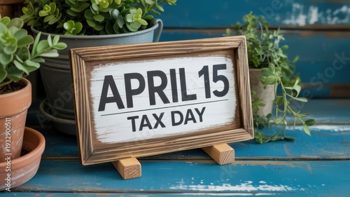 Tax day reminder on april 15th
