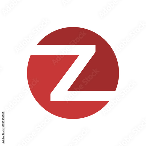 Letter Z logo icon isolated on white background