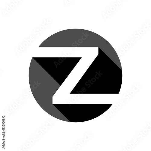 Letter Z logo icon isolated on white background
