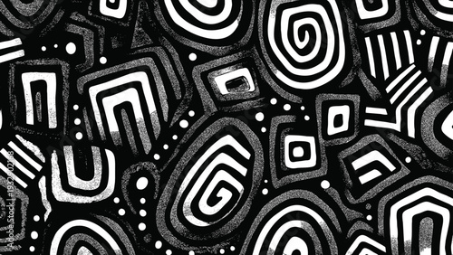 Grunge Abstract Element Pattern