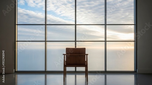Naklejka Chair window view