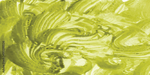 A macro photo of fresh green leaves showing detailed texture and wet water droplets from nature