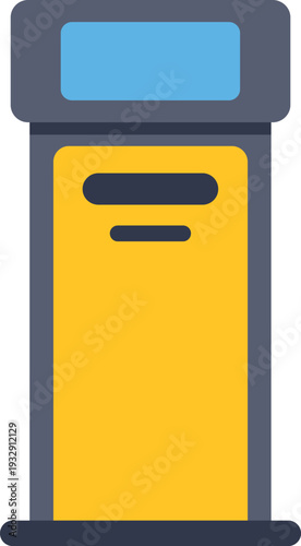 Parking meter machine enabling urban street payment and ticket dispensing