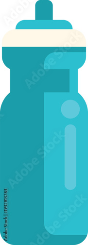 Teal sports water bottle symbolizing hydration, health, and athletic activity