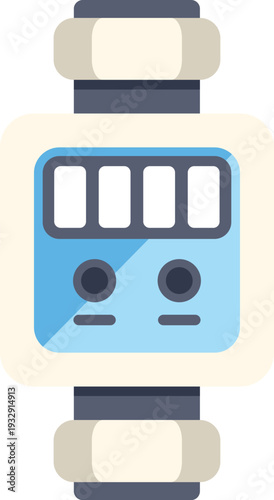 Water meter measuring utility consumption flat icon design