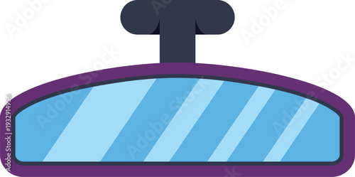 Car interior rearview mirror providing a wide angle view while driving