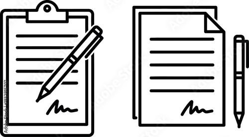Clipboard and loose sheet of paper with pens depicting documentation or note-taking