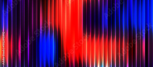 Abstract grainy ribbed glass background in colorful tones with glossy curved texture, vertical light lines and smooth gradient for use in luxury design or digital surface visuals