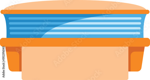 Stack of books with a blank paper banner, representing learning and knowledge