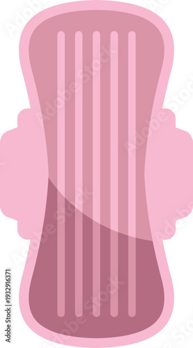Sanitary pad illustration symbolizing feminine health and menstrual care