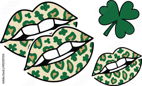 female lips with dripping red lip gloss and white teeth on an isolated background. Close up of glossy red lips with a drop of red liquid dripping from the lower lip against a white background.