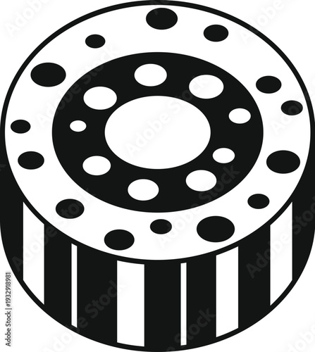 Car clutch plate mechanism illustrating automotive mechanical engineering concept