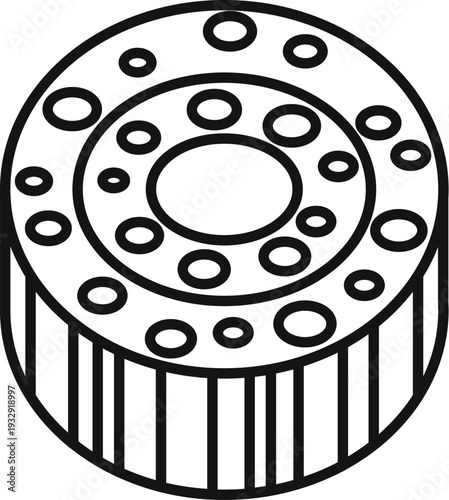 Automotive clutch plate with central hole and bolt holes for mechanical engines