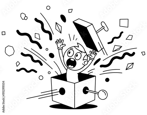 Explosive creativity bursting out from a small box of ideas

